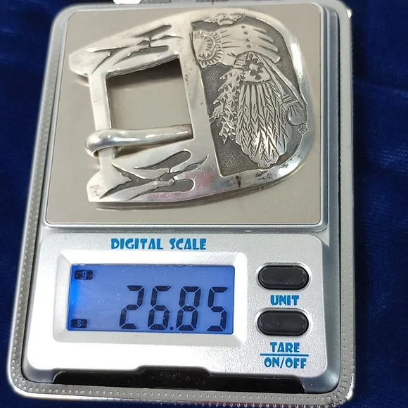 Navajo Harvest Sterling Silver Range Belt Set Signed - Picture 8 of 16